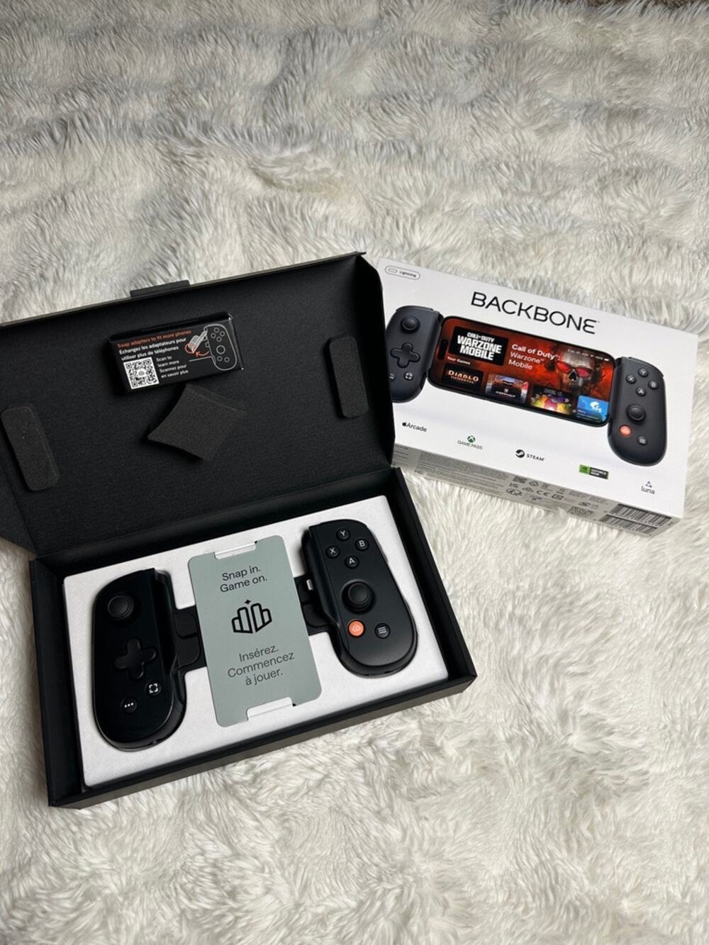 Backbone One Mobile Gaming Controller for iPhone Lightning Black Open Box
